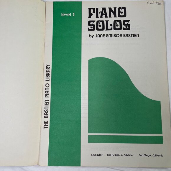 Piano Solos Sheet Music Level 3 Jane Smisor Bastien Library 1976 Vintage u - Picture 6 of 12